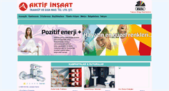 Desktop Screenshot of aktifinsaatltd.com